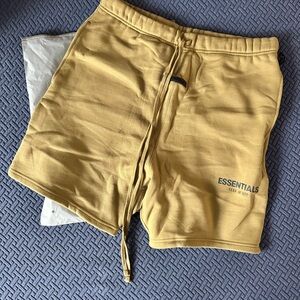 Essentials Mustard Athletic Men's Shorts